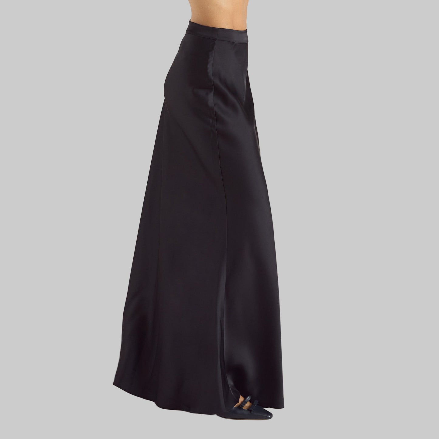 Mimi Satin Maxi Skirt | Elegant Flowing Design