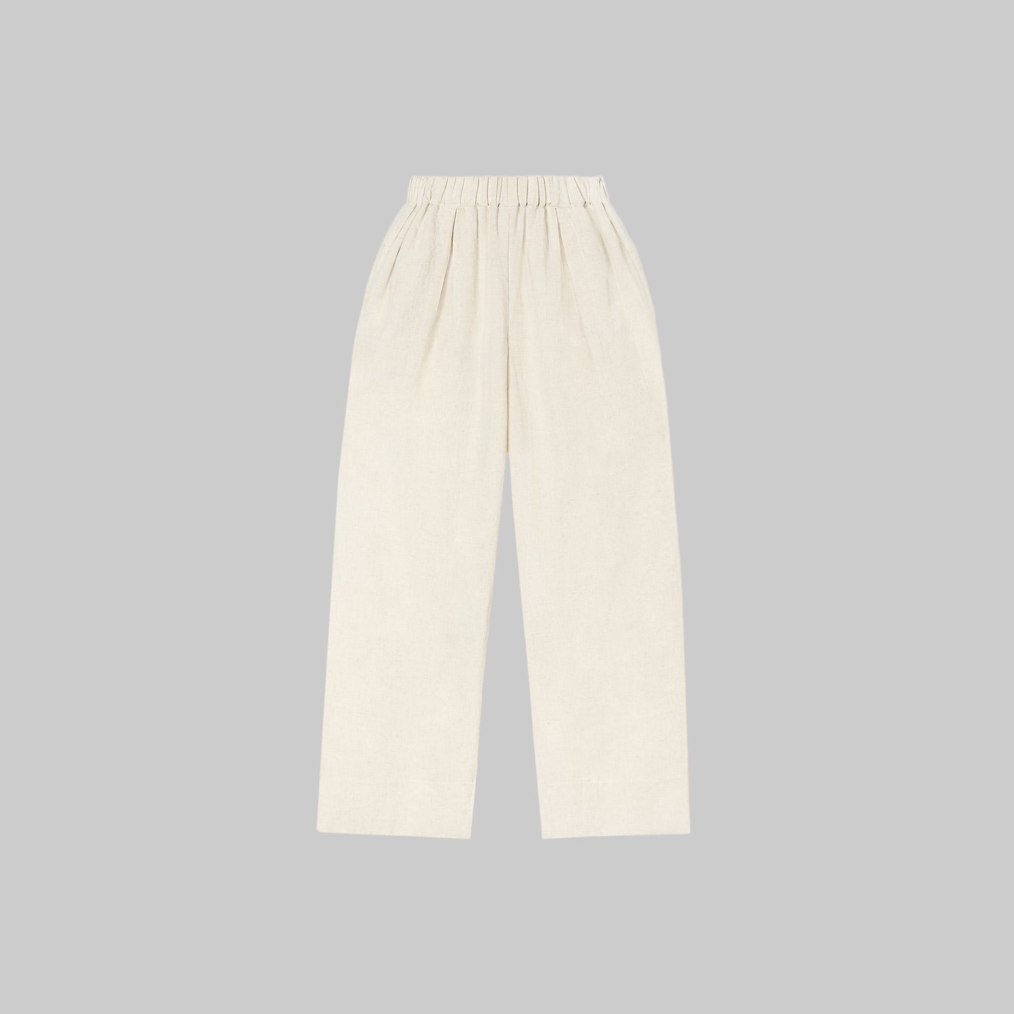 Linen Blend Trousers | Wide-Leg Elegant Fit