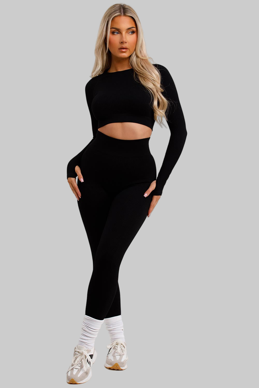 Rib Leggings | Top Tracksuit Set