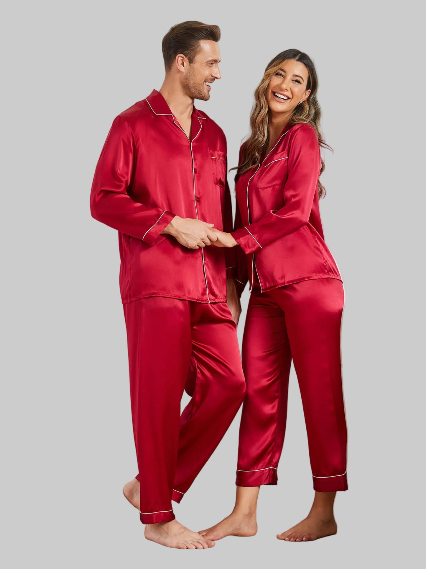 Silk Sleepwear Set | Couples (4 pcs)