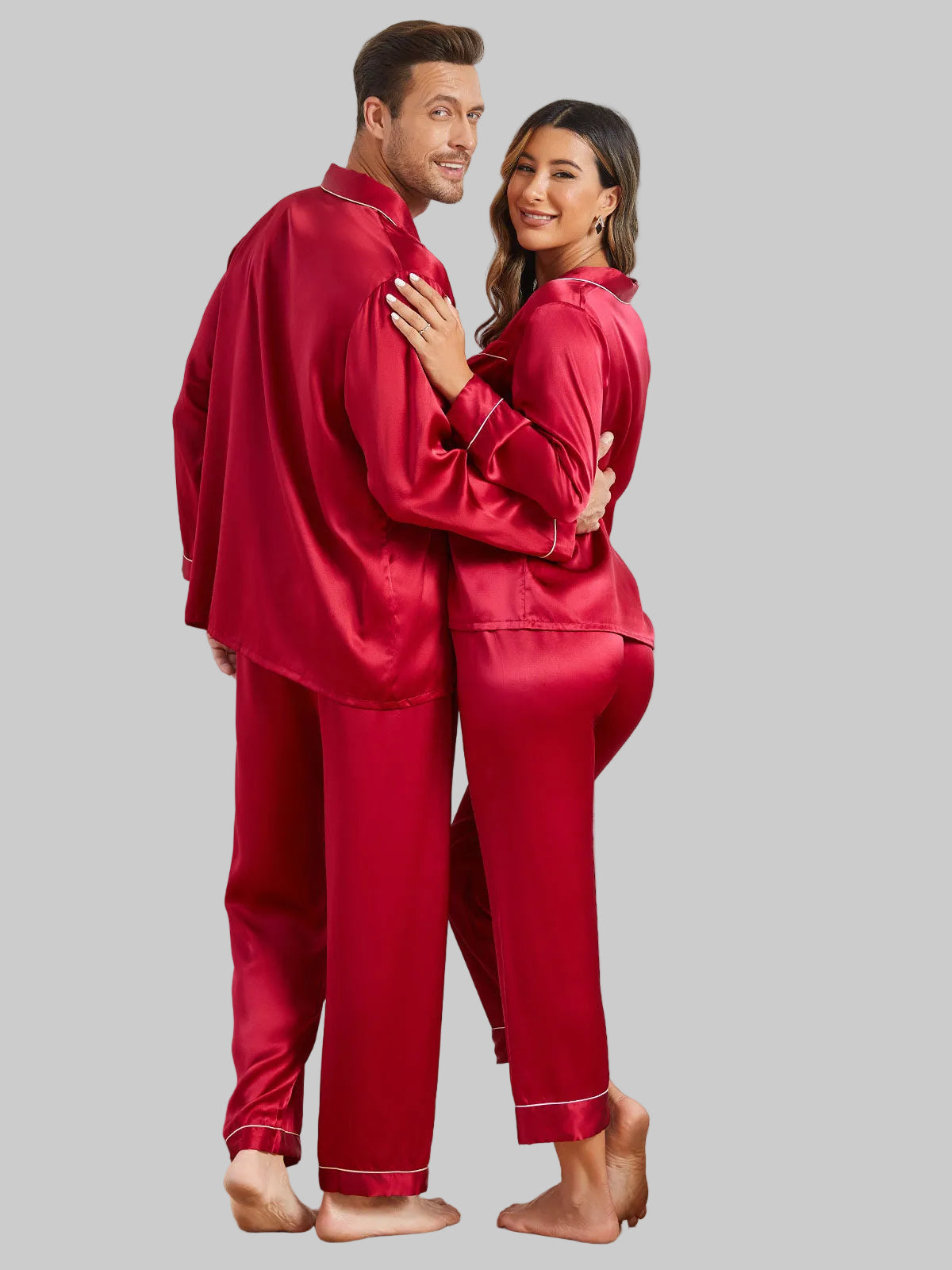 Silk Sleepwear Set | Couples (4 pcs)