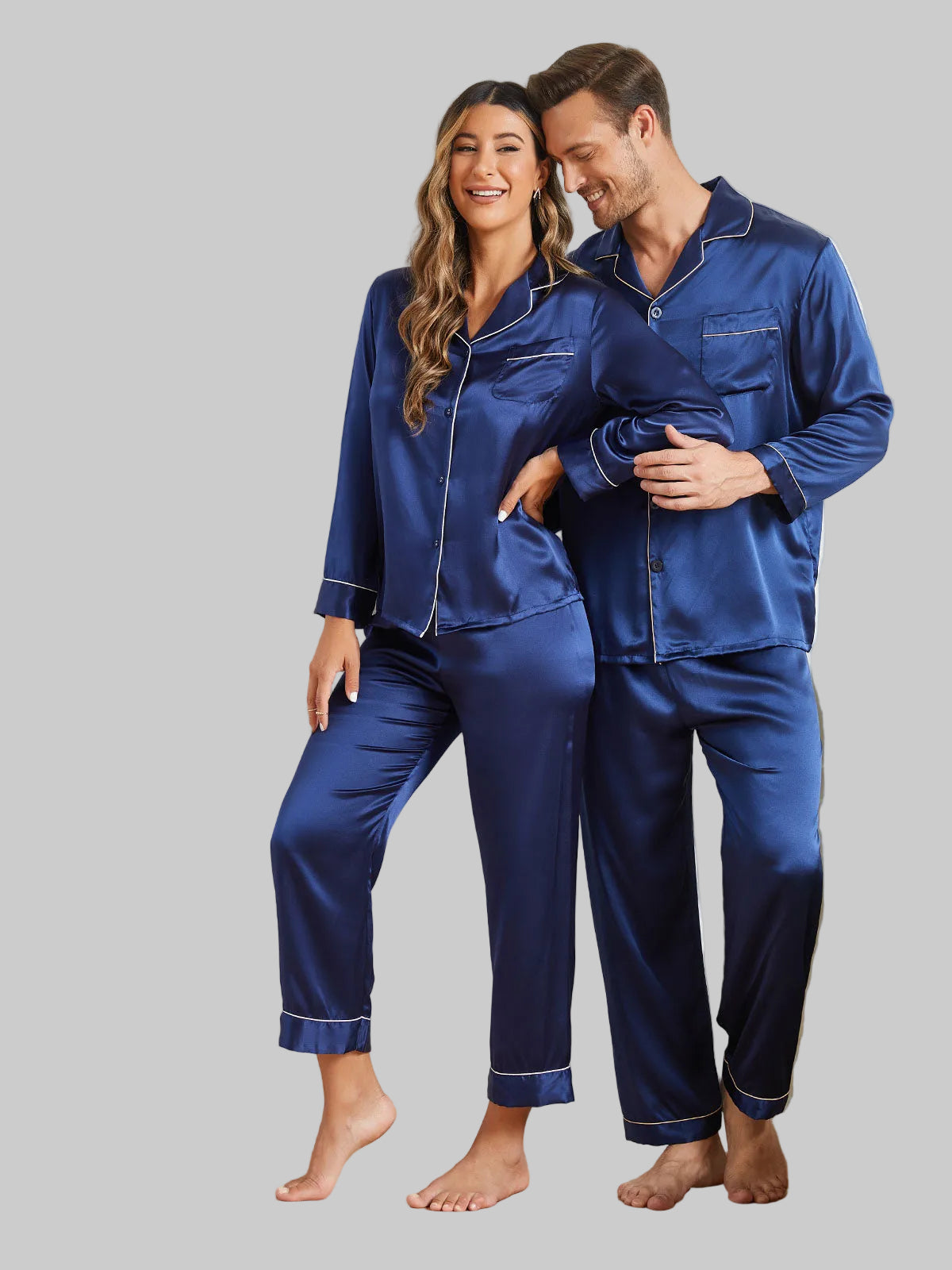Silk Sleepwear Set | Couples (4 pcs)