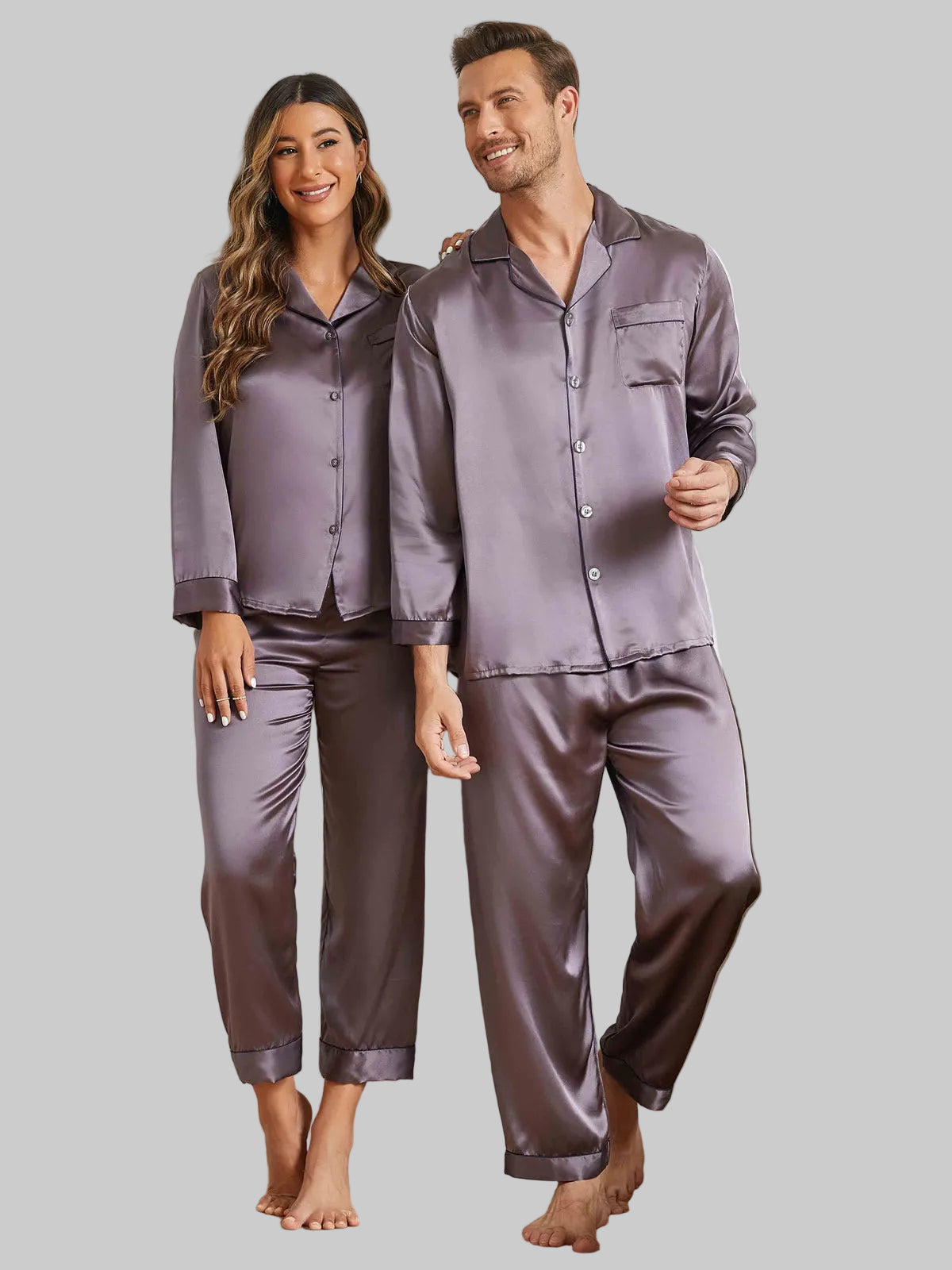 Silk Sleepwear Set | Couples (4 pcs)