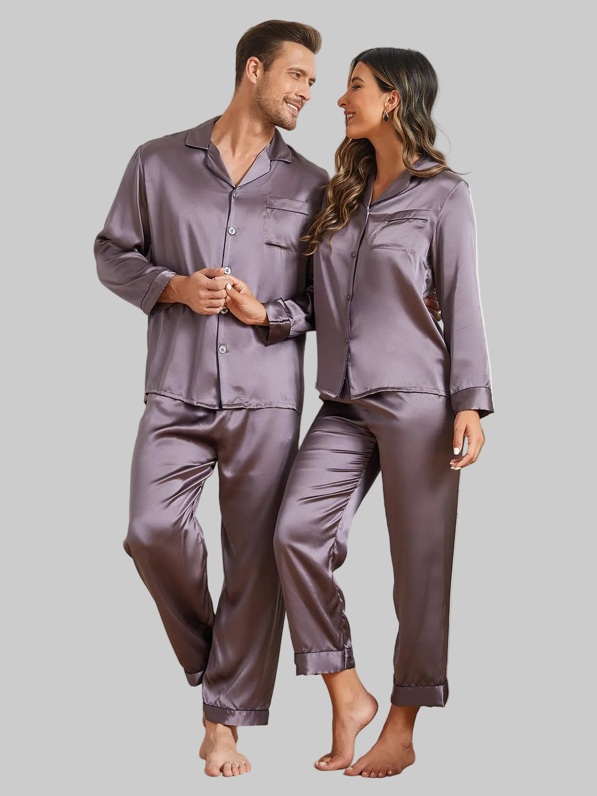 Silk Sleepwear Set | Couples (4 pcs)