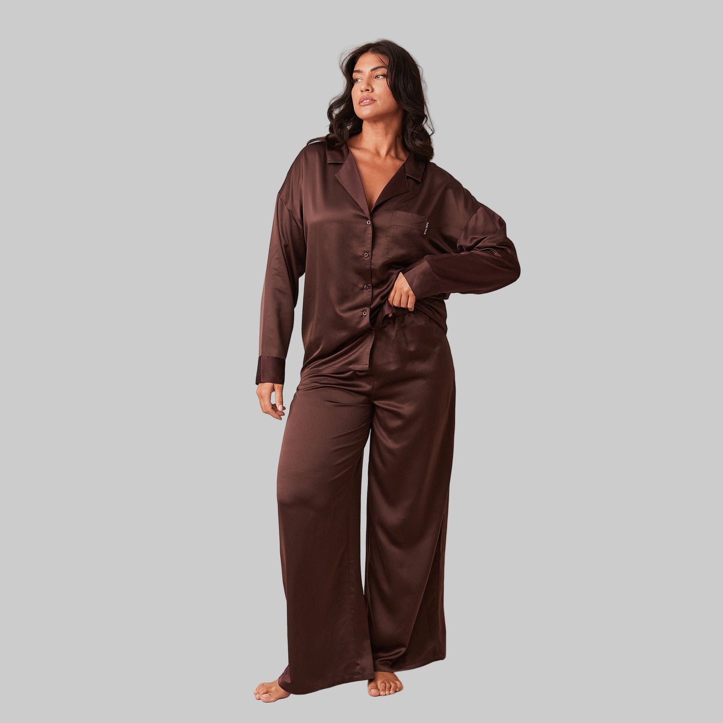 Classic Satin Pyjama Trousers | Elegant Relaxed Fit