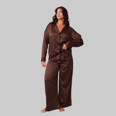 Classic Satin Pyjama Trousers | Elegant Relaxed Fit