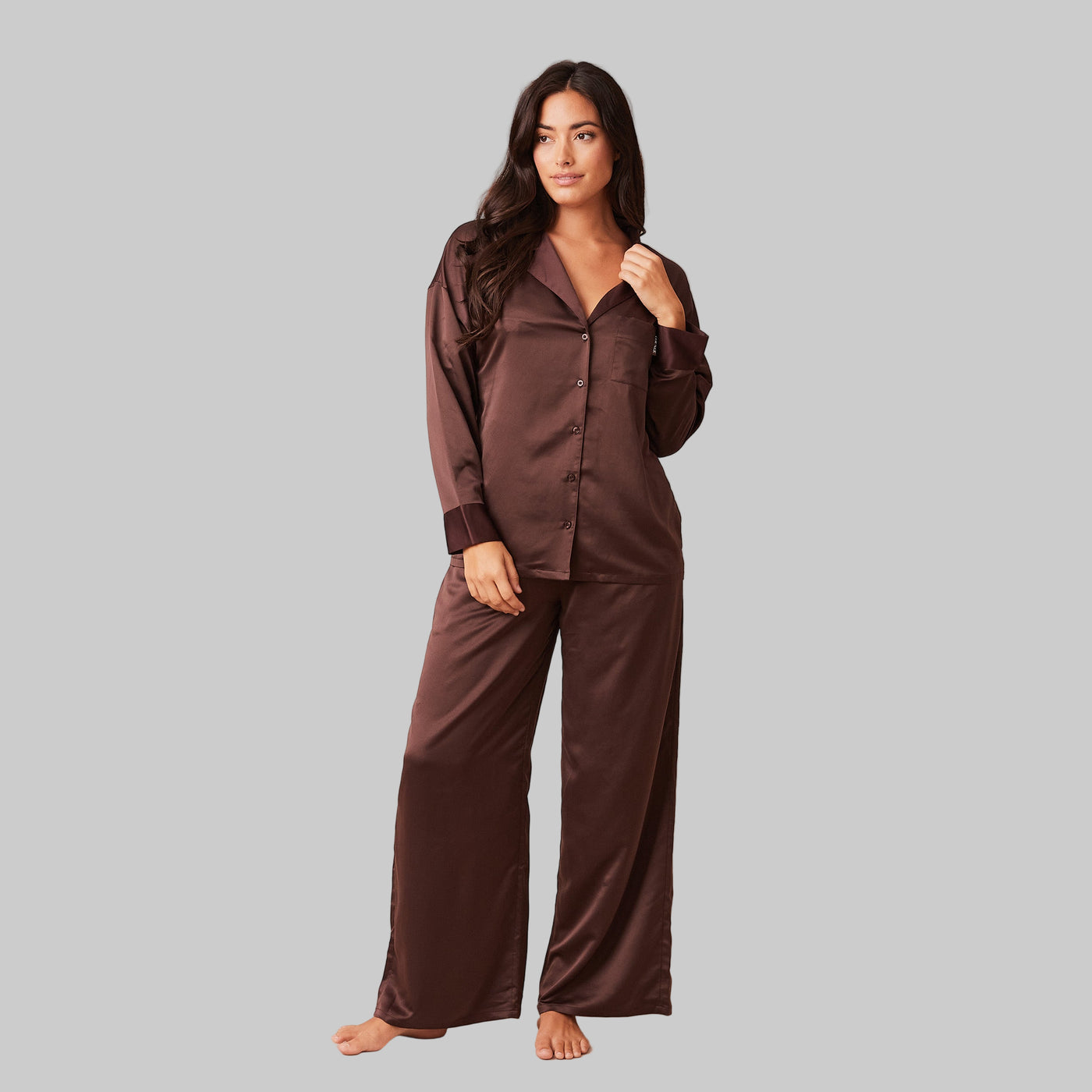 Classic Satin Pyjama Trousers | Elegant Relaxed Fit