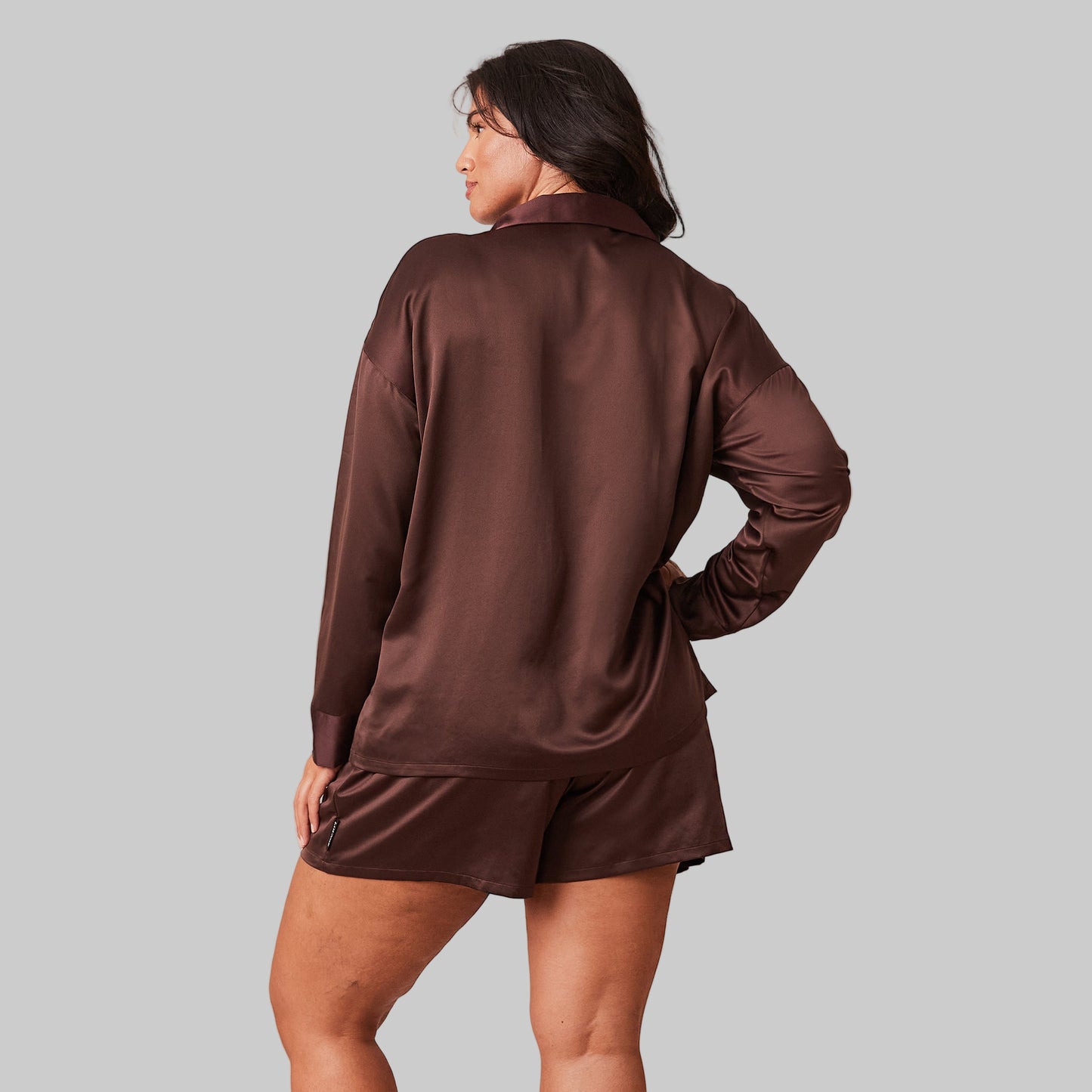 Classic Satin Pyjama Shirt | Elegant Relaxed Fit