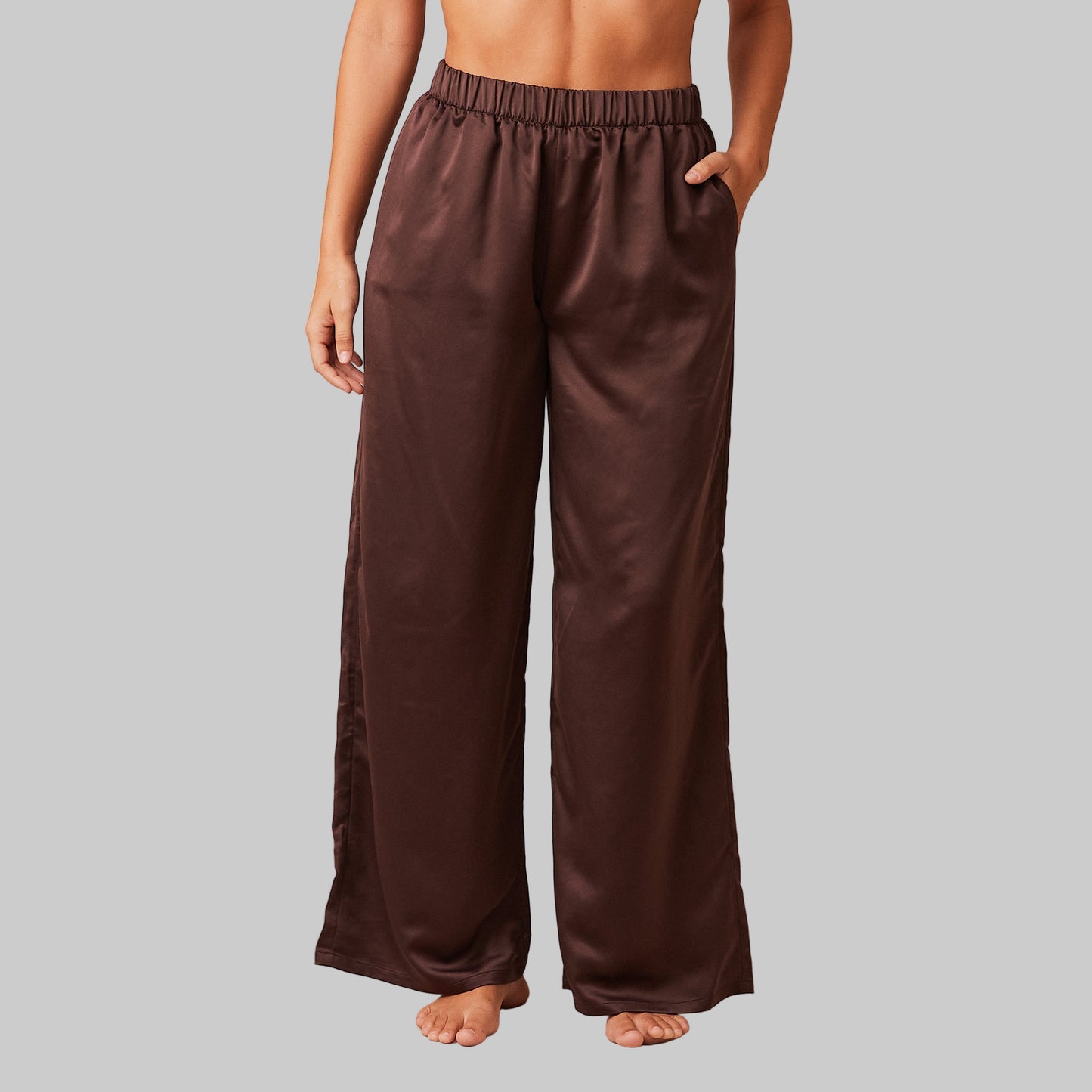 Classic Satin Pyjama Trousers | Elegant Relaxed Fit