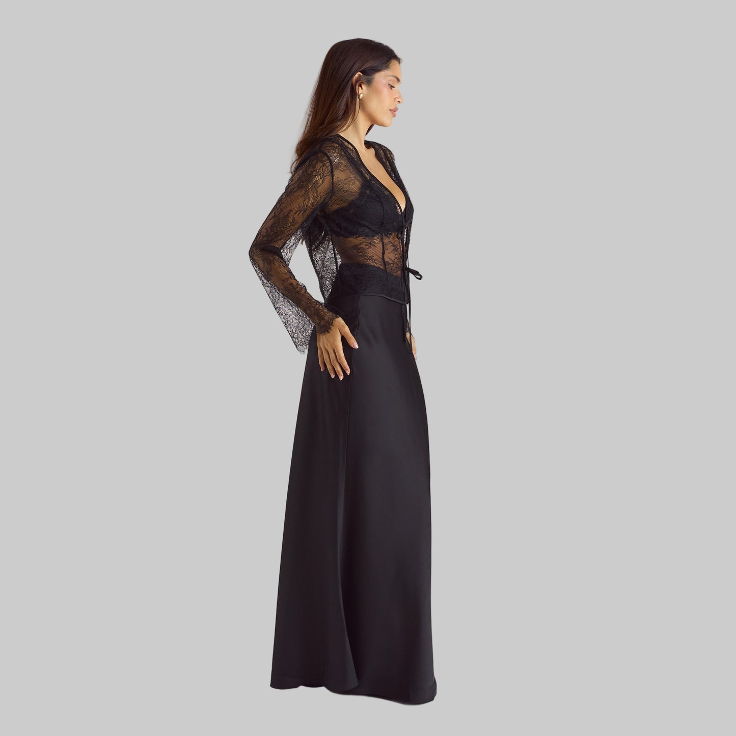 Mimi Satin Maxi Skirt | Elegant Flowing Design