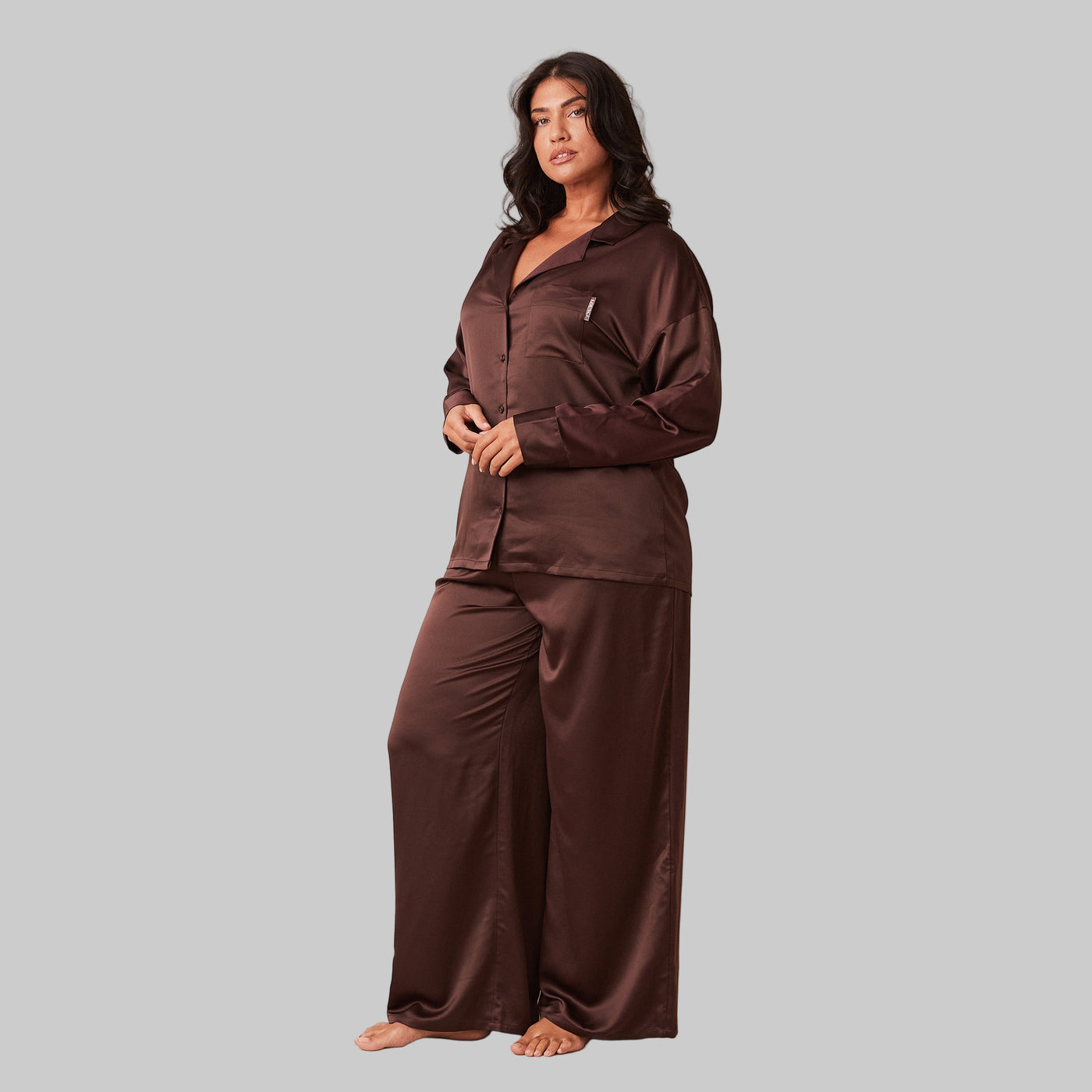 Classic Satin Pyjama Trousers | Elegant Relaxed Fit