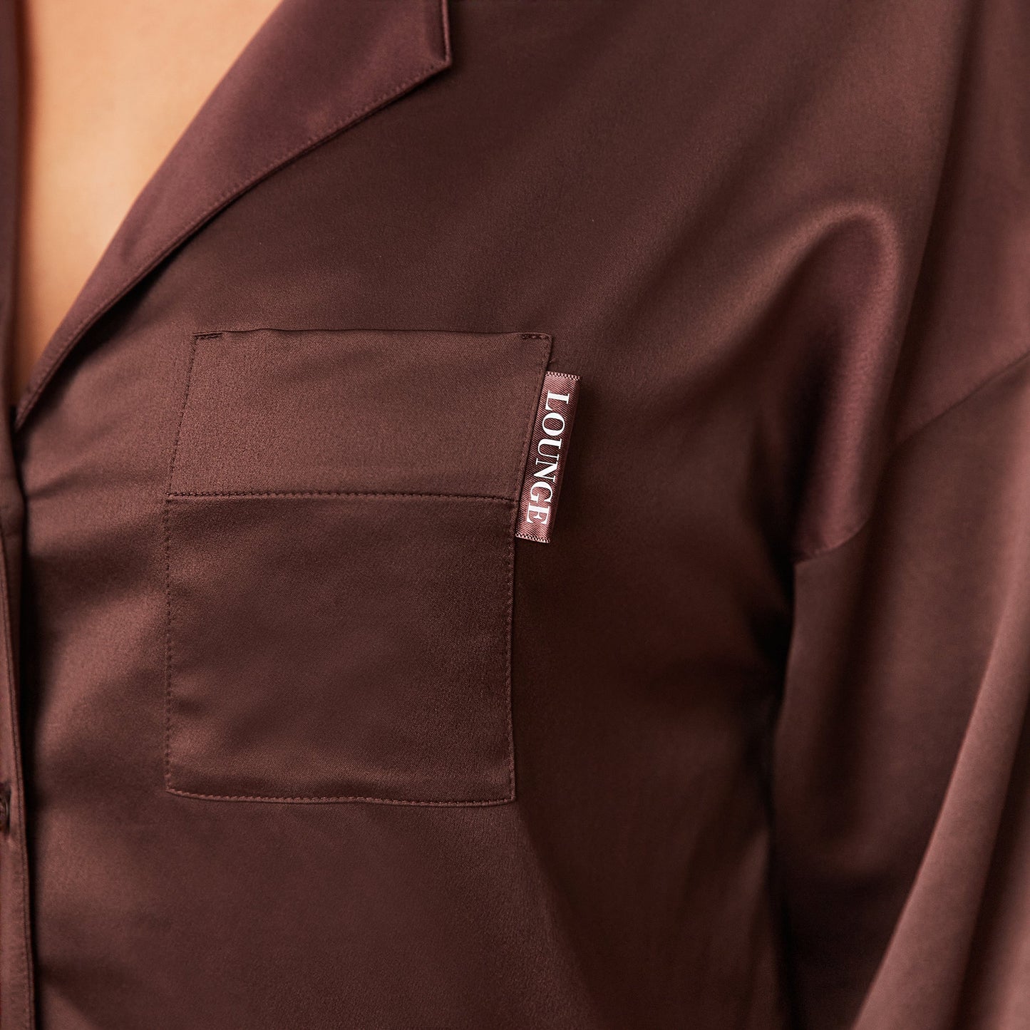 Classic Satin Pyjama Shirt | Elegant Relaxed Fit