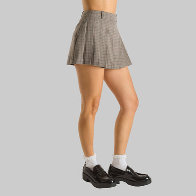 Houndstooth Mini Skirt | Chic Pattern Design
