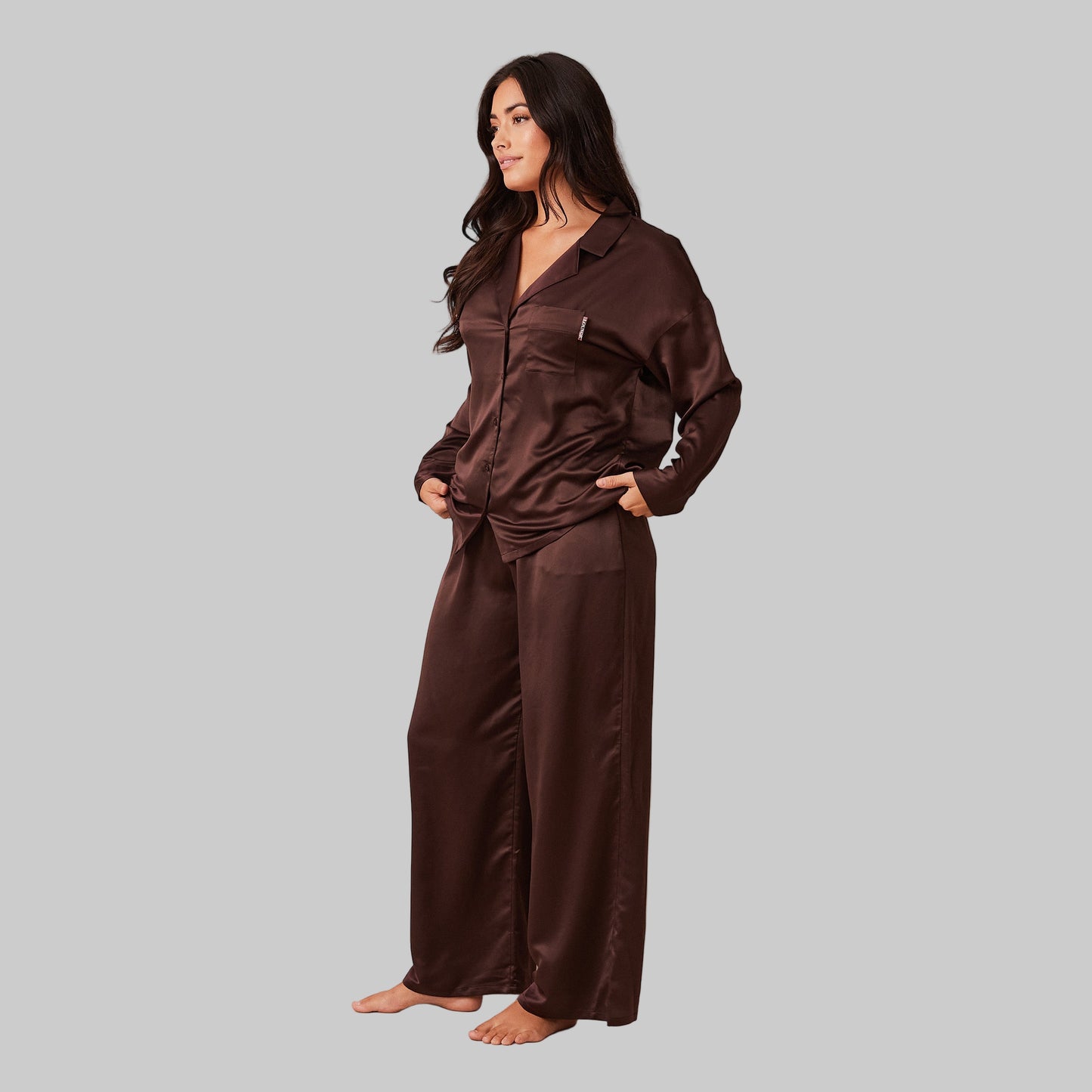 Classic Satin Pyjama Trousers | Elegant Relaxed Fit