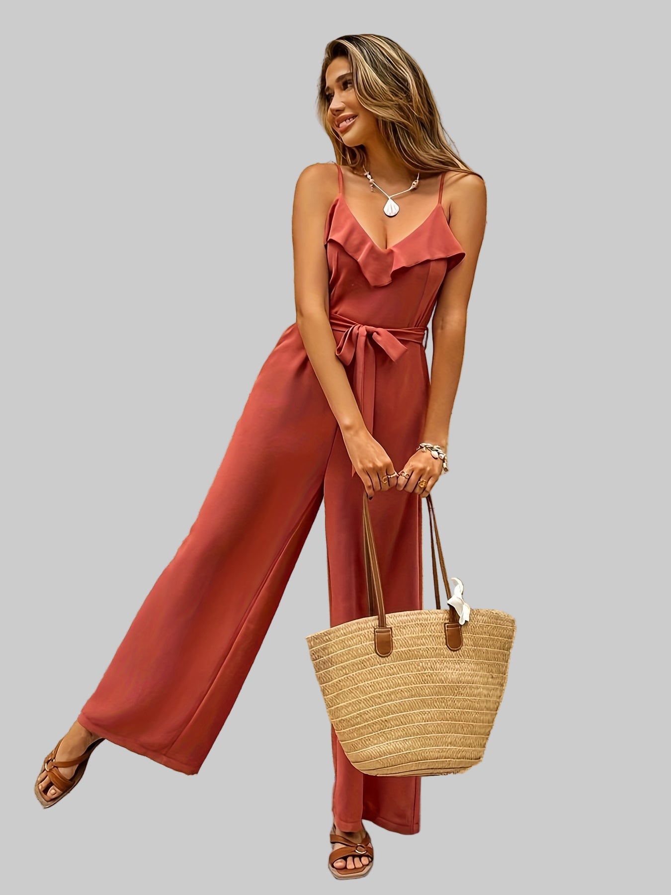 Jumpsuit | Wide Leg & Elastic Waist