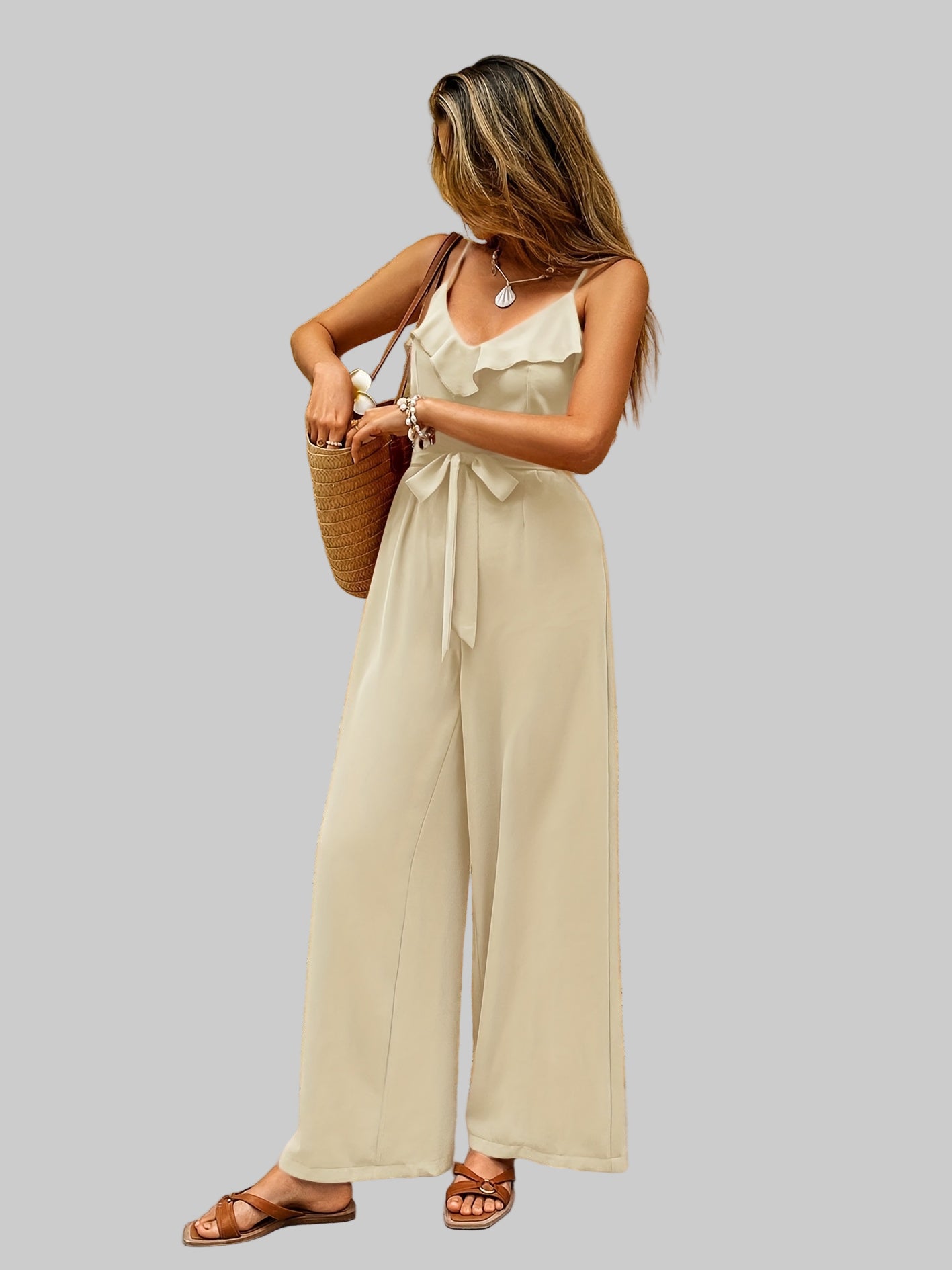Jumpsuit | Wide Leg & Elastic Waist