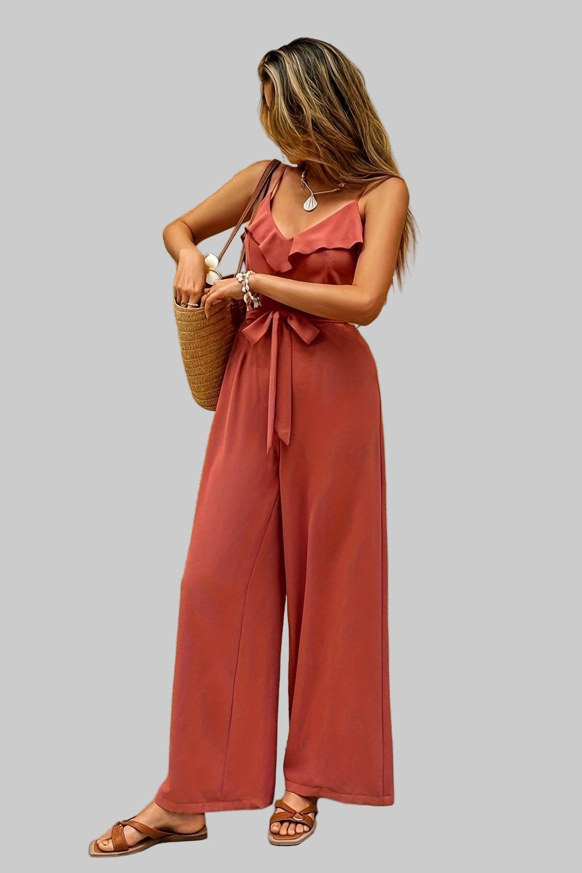 Jumpsuit | Wide Leg & Elastic Waist