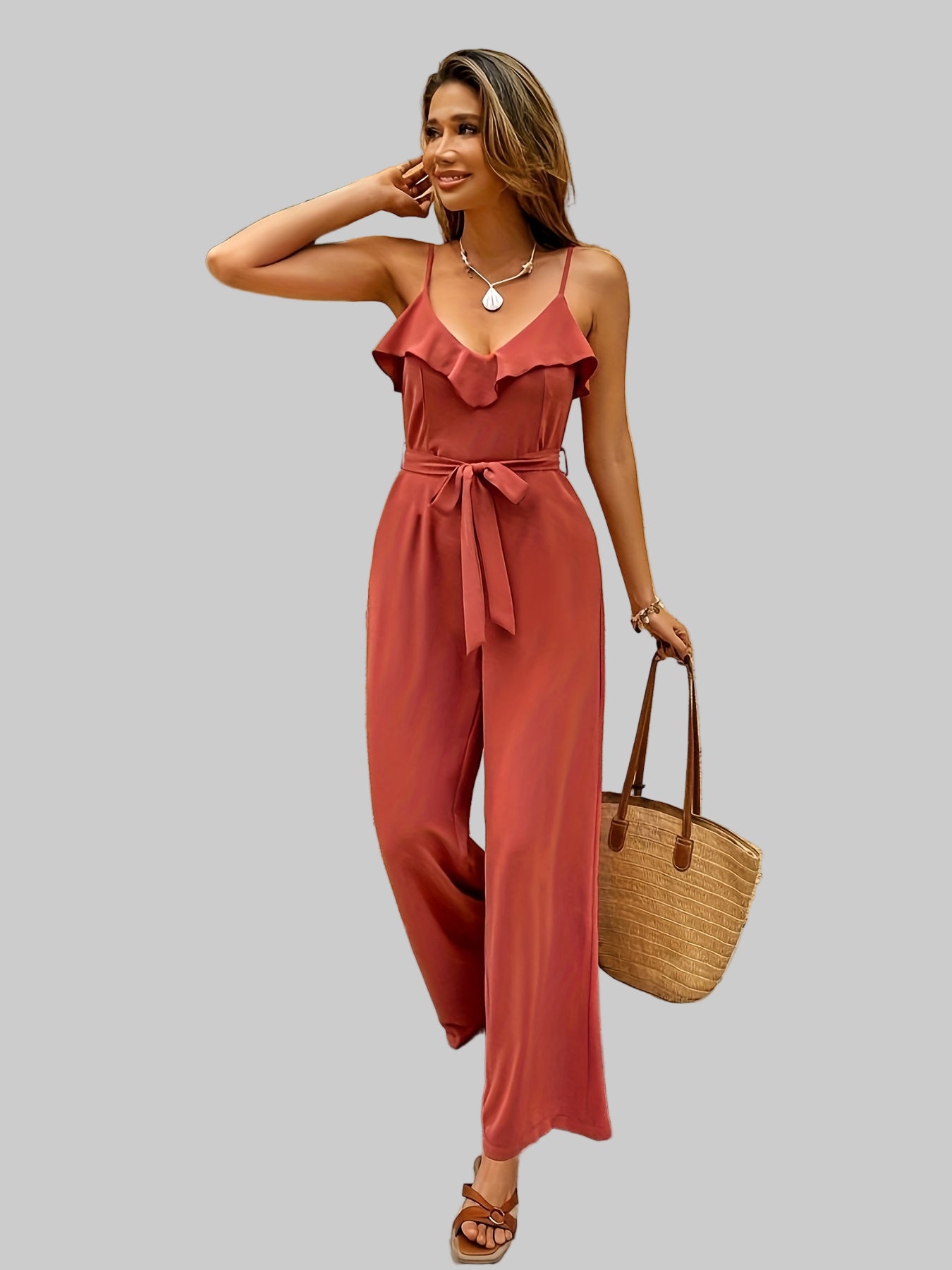 Jumpsuit | Wide Leg & Elastic Waist