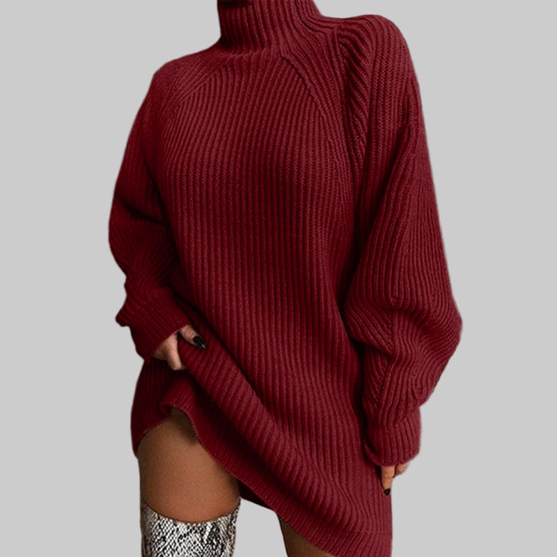 CozyTurtleneck Sweater Dress | Effortless Warm Elegance