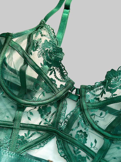 Verleina Lace Lingerie Set | Luxurious Embroidered Seduction