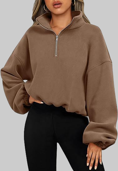 Half Zip Sweatshirt | Perfect Balance of Warmth & Style