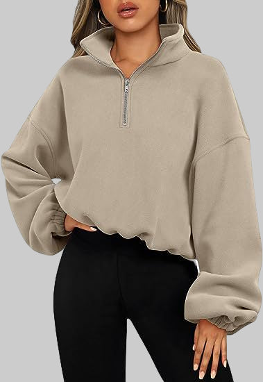 Half Zip Sweatshirt | Perfect Balance of Warmth & Style