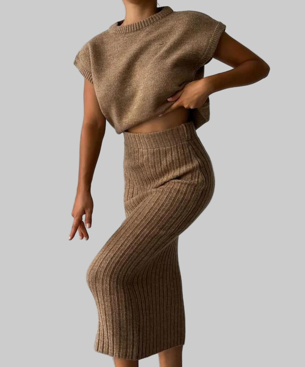 Ribbed Elegance | Two-Piece Set