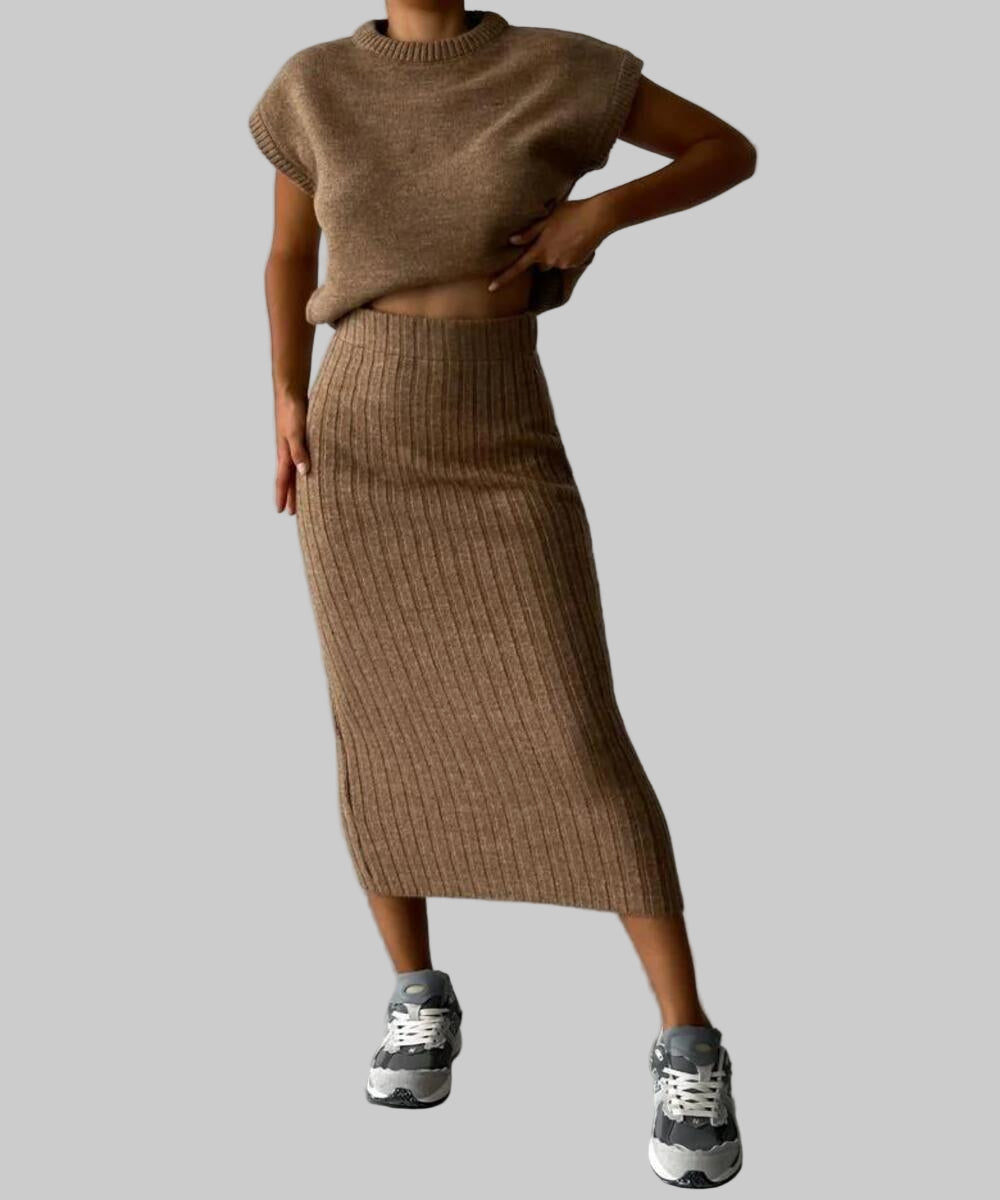 Ribbed Elegance | Two-Piece Set