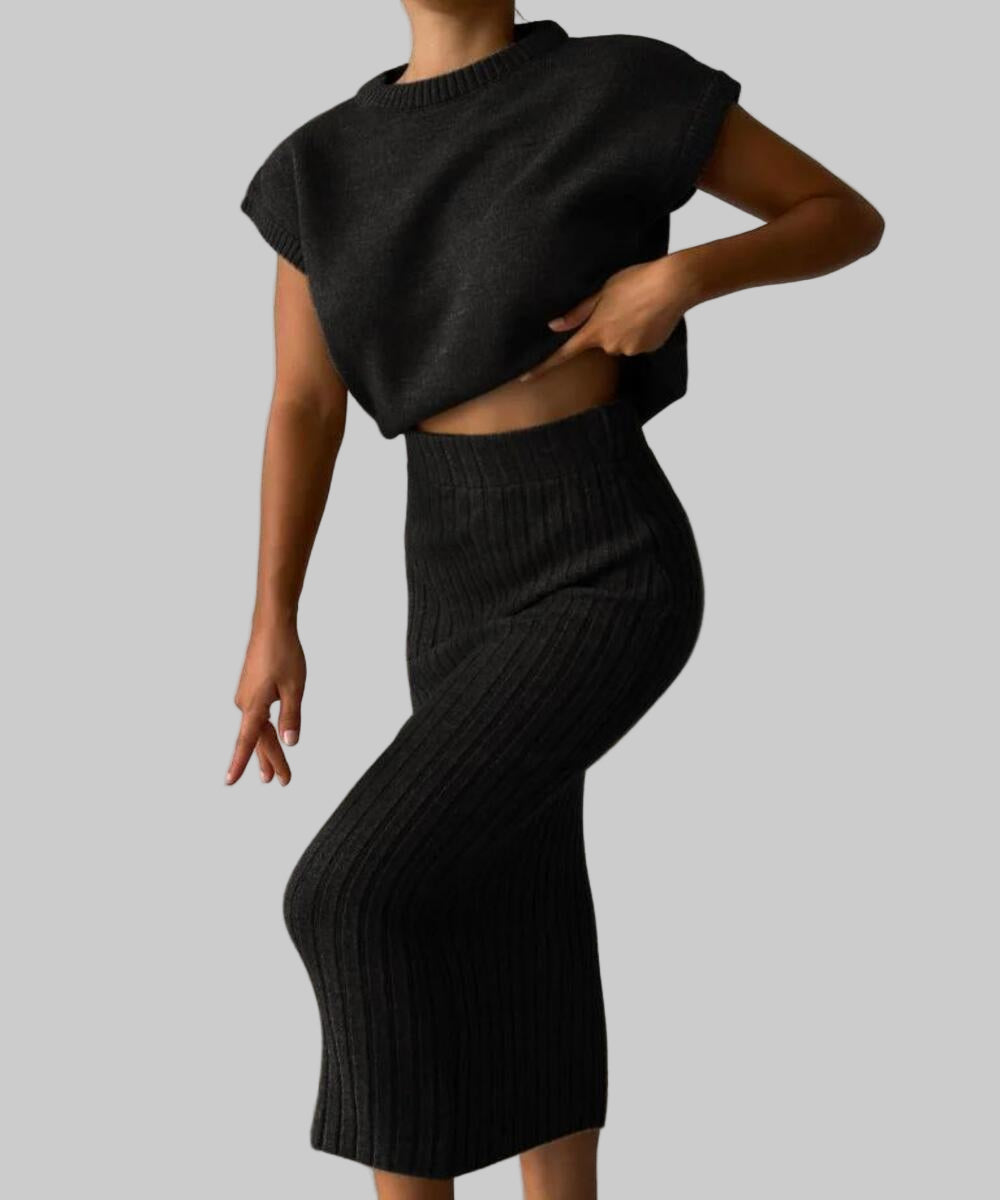 Ribbed Elegance | Two-Piece Set