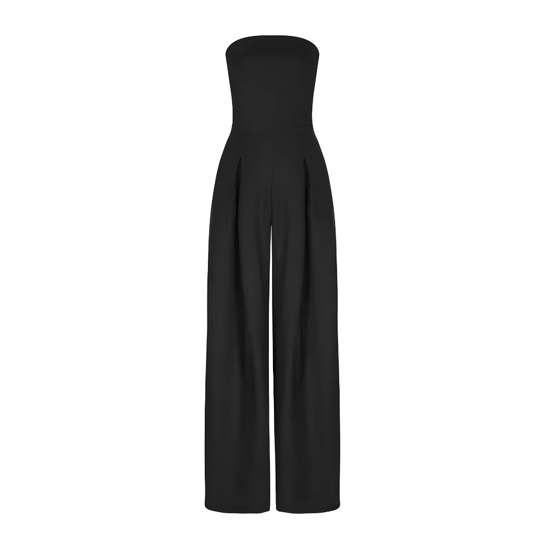 Elegant Ease | Wide-Leg Strapless Jumpsuit
