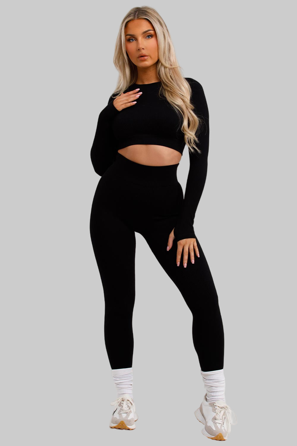 Rib Leggings | Top Tracksuit Set