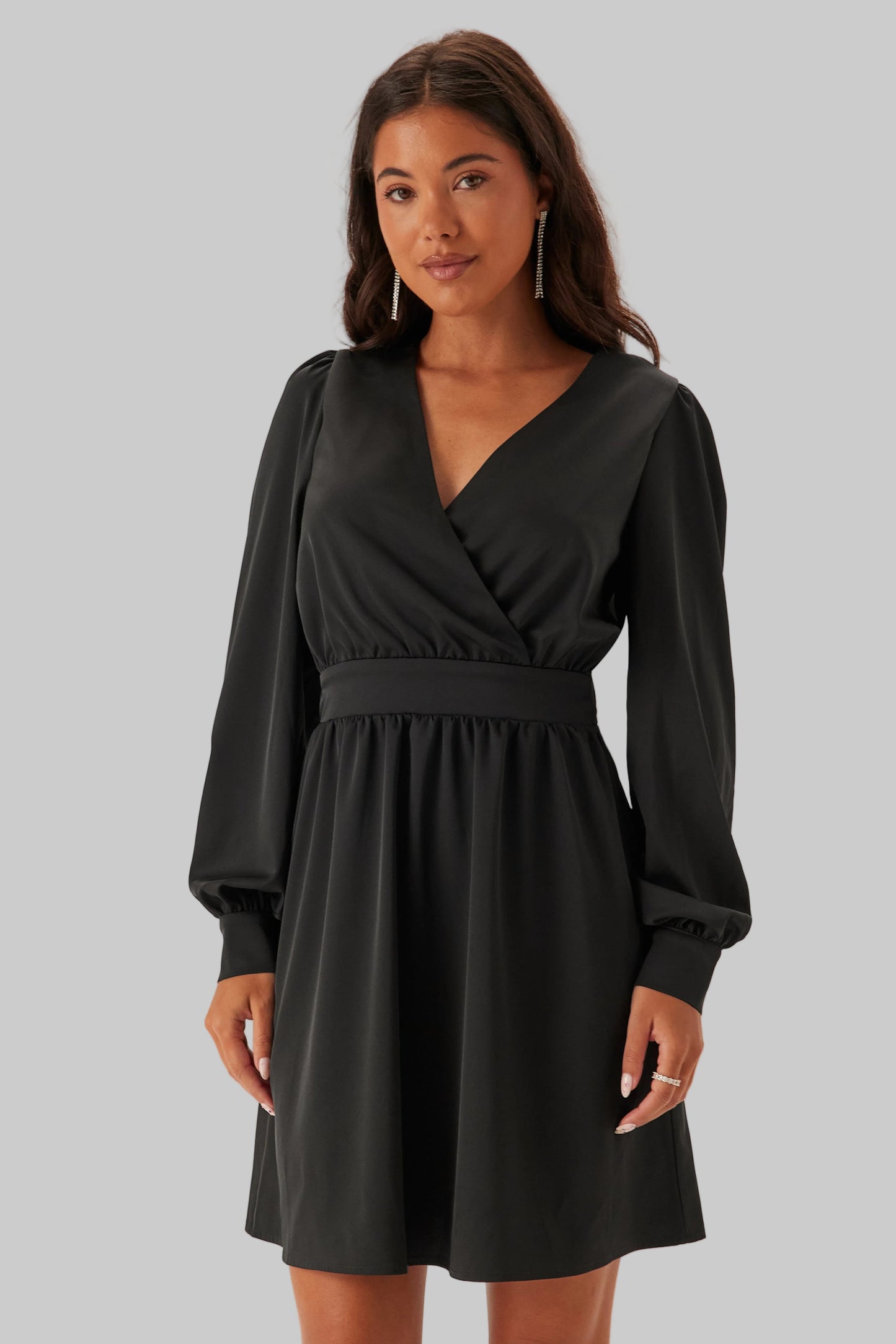 Wrap Satin Dress | Elegant & Timeless