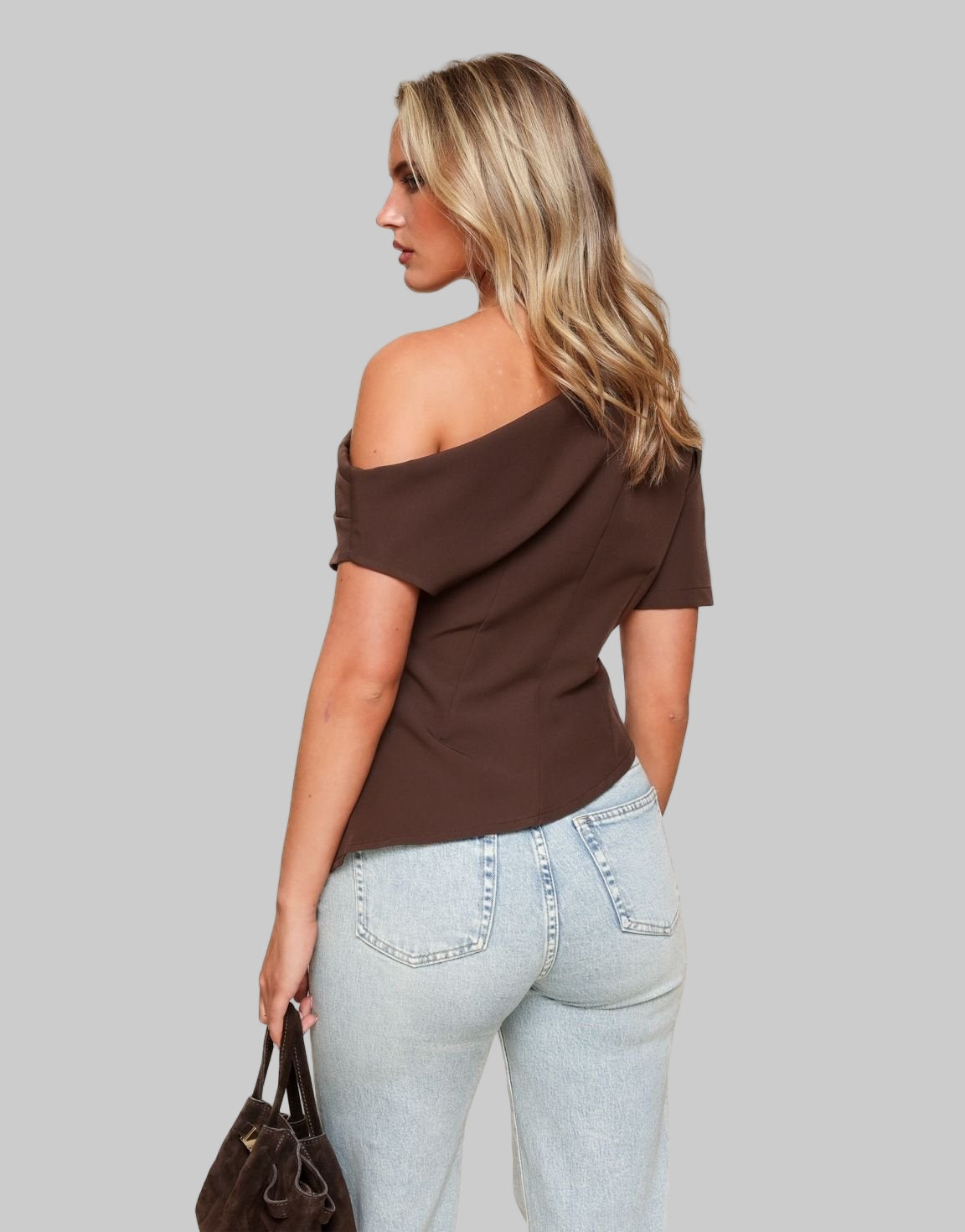 DrapeEase Off-Shoulder Top | Effortless Allure & Comfort