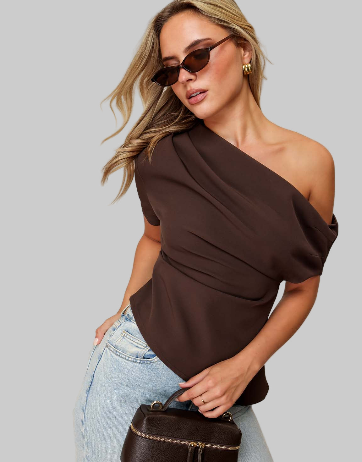 DrapeEase Off-Shoulder Top | Effortless Allure & Comfort