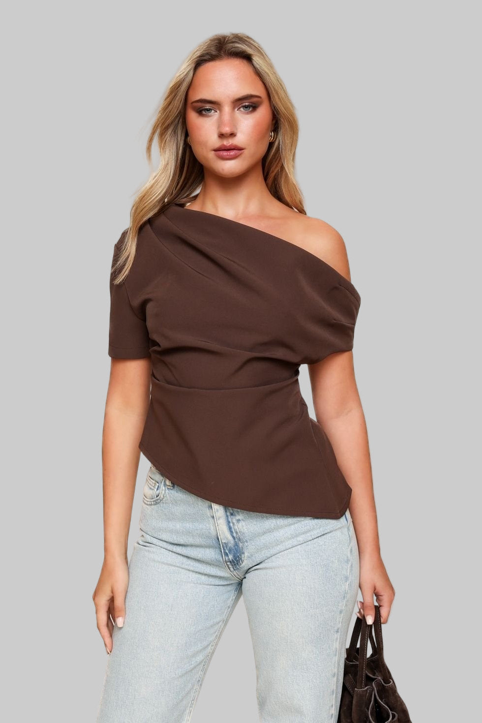 DrapeEase Off-Shoulder Top | Effortless Allure & Comfort