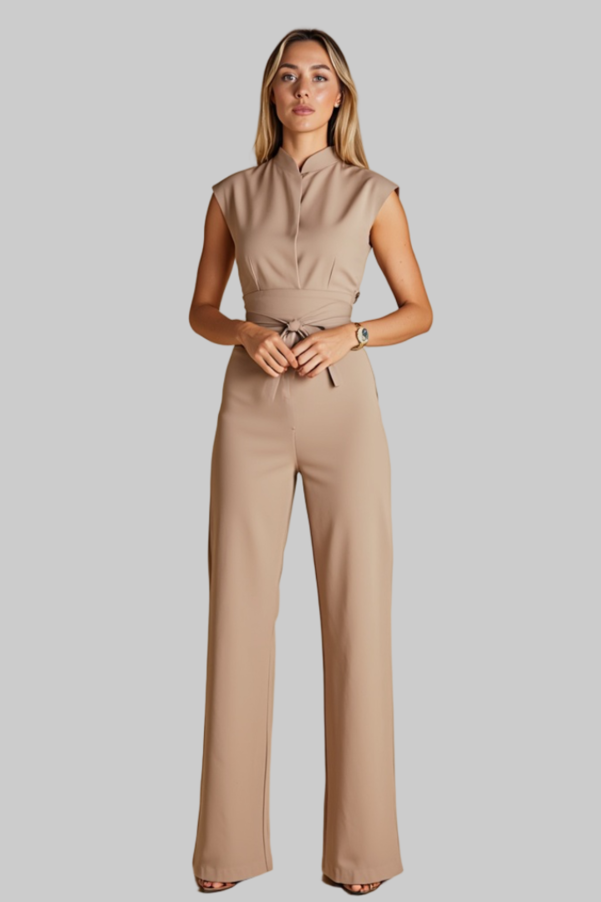 Nolene | Elegant Belted Jumpsuit
