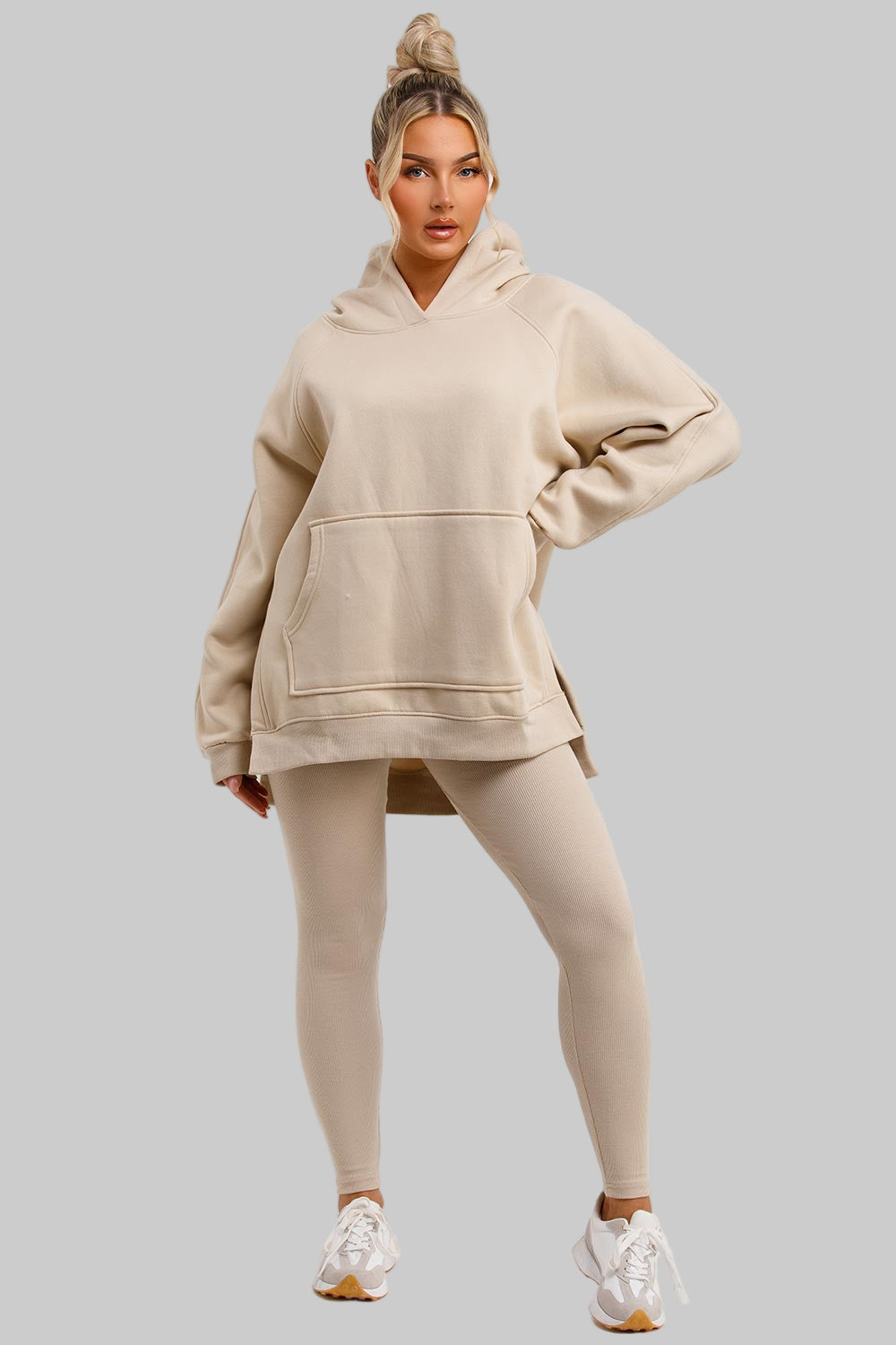 Hoodie | Leggings Set – Effortless Oatmeal Chic