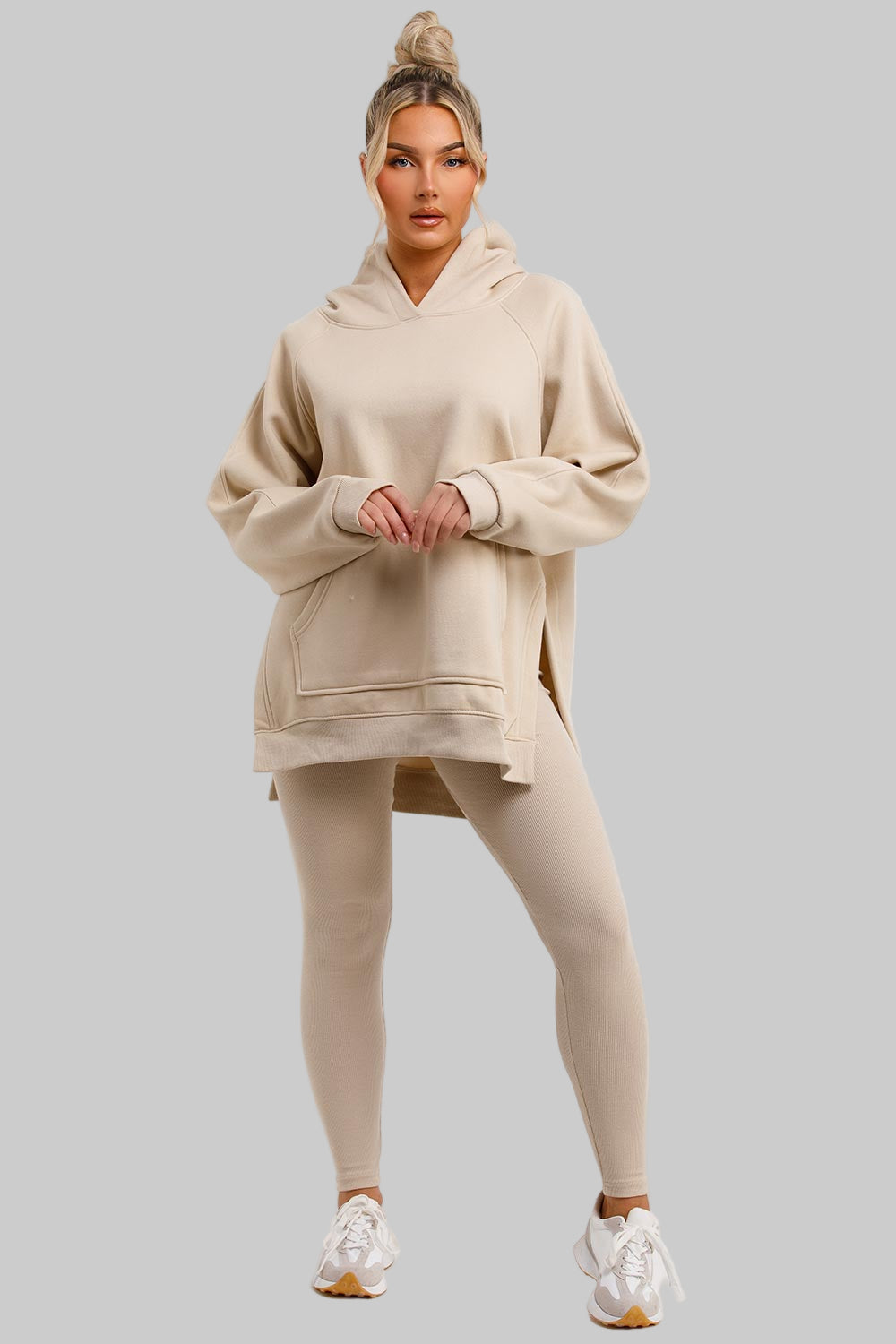 Hoodie | Leggings Set – Effortless Oatmeal Chic
