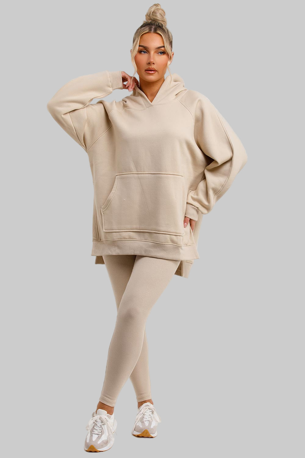 Hoodie | Leggings Set – Effortless Oatmeal Chic