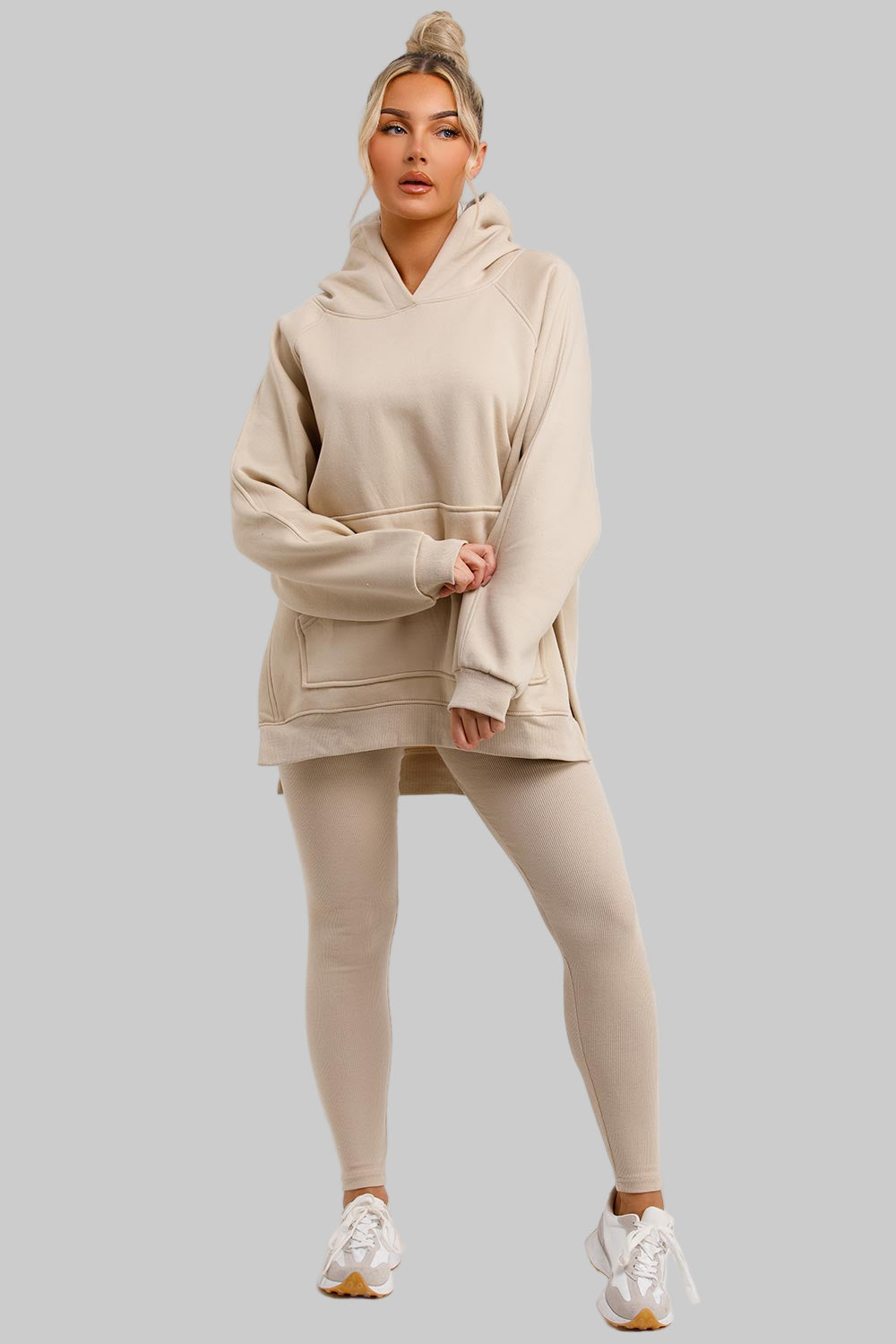 Hoodie | Leggings Set – Effortless Oatmeal Chic