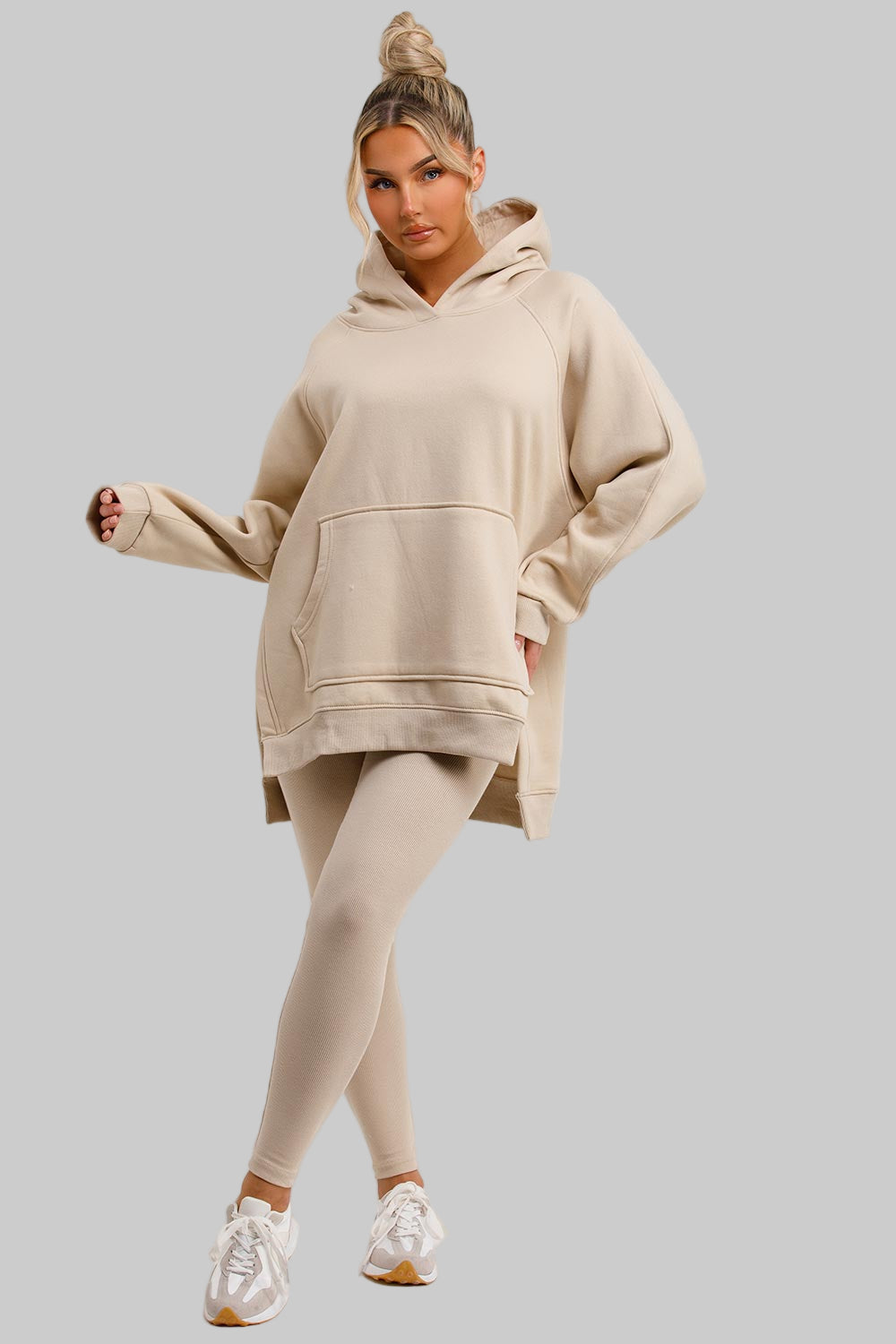 Hoodie | Leggings Set – Effortless Oatmeal Chic
