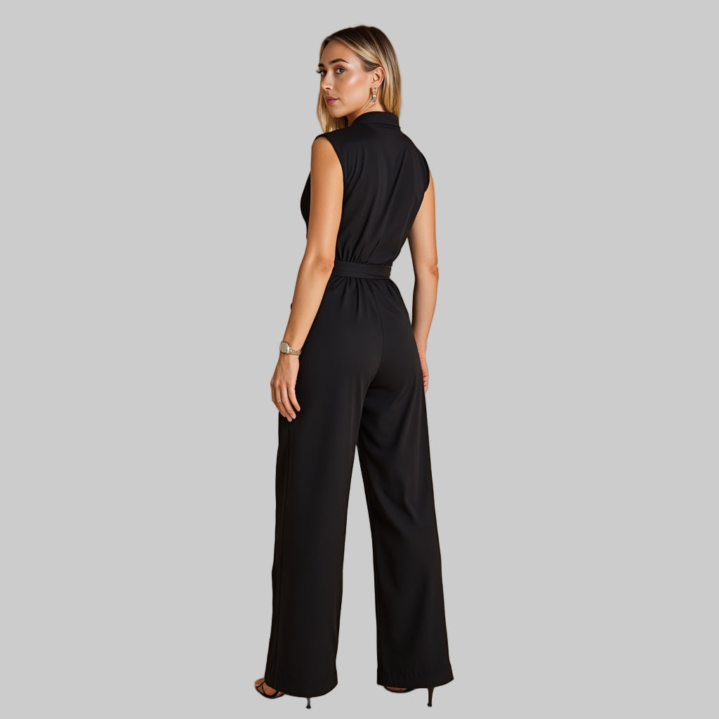 Nolene | Elegant Belted Jumpsuit