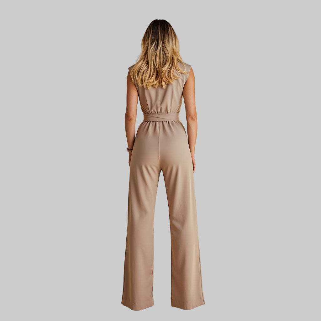 Nolene | Elegant Belted Jumpsuit