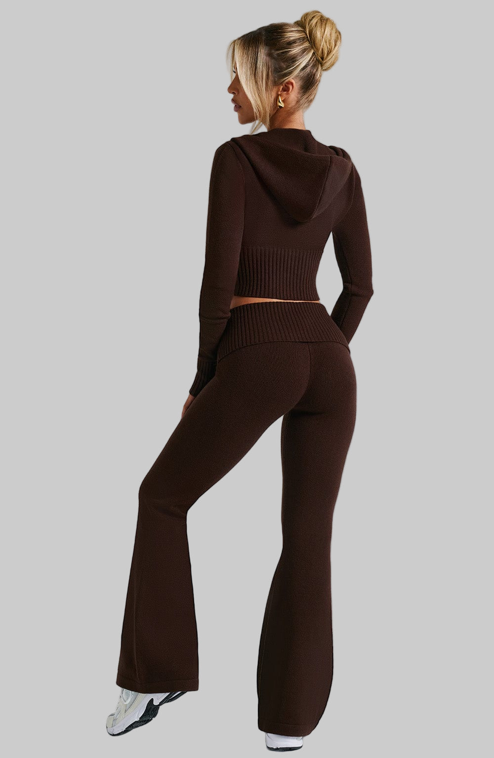 Portia Knit Pants | Ribbed Knit Trousers