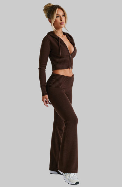Portia Knit Pants | Ribbed Knit Trousers